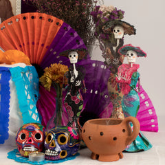 El Día de los Muertos Ofrenda / Day of the Dead Celebration La Catrina 14" Tall Figurine Deluxe Kit