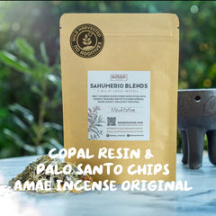 Pure Copal Resin & Palo Santo chips Combo Mix. Amae Incense's Original.