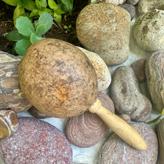 Ayacaxtli Natural Gourd Percussion Instrument Jicara Tree Gourd with river sand.- Handcrafted ORGANIC