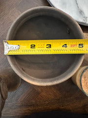 Spirals and Moon Oaxaca's Polished Clay Copalera or Sahumerio Ceremony Cup