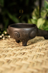 Oaxaca's Polished Clay - Traditional Ceremony-Type Sahumerio Cup or Copalera