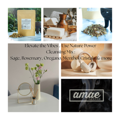 Resin, Herbs and Essences Trio Mix.- Purify, Meditate & Manifest with Copal, Frankincense, Palo Santo & More. 3 Mixes of .74 oz Each.