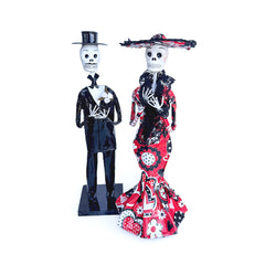 Catrino & Catrina Papel Maché Figurines Handcrafted Assorted designs & prints.