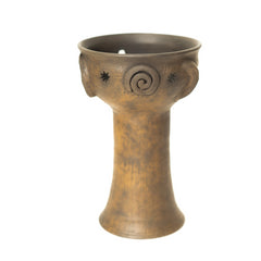 Spirals and Moon Oaxaca's Polished Clay Copalera or Sahumerio Ceremony Cup