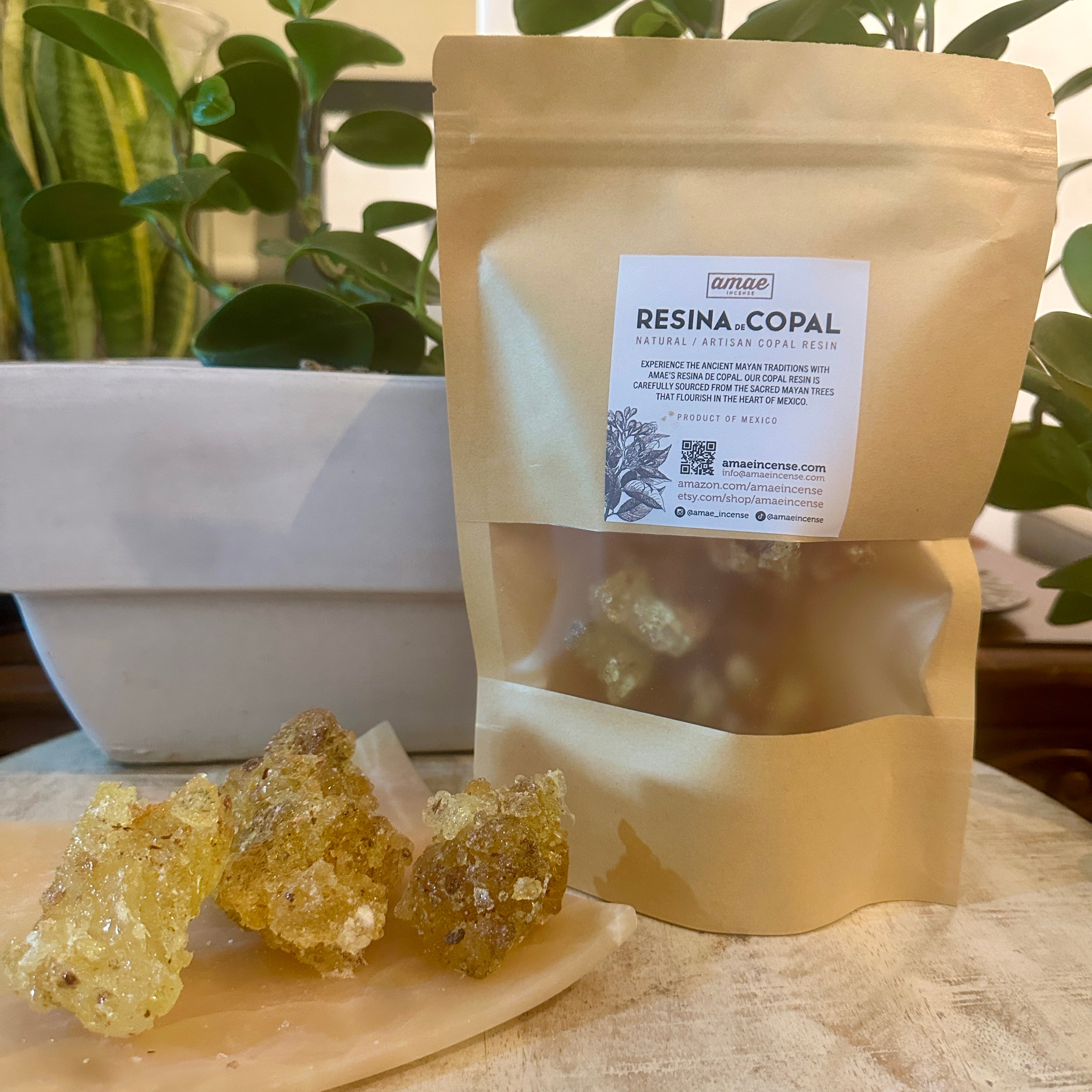 Hand-Harvested  "Bursera Heliae" Rare copal Resin 100% Natural Citrus Copal.- Soothing & Calming.