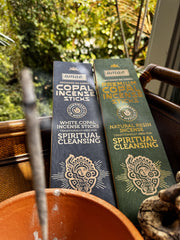 FREE Terracotta Natural-Clay Incense Stick Holder & Premium Mayan Copal Incense - Kit Set