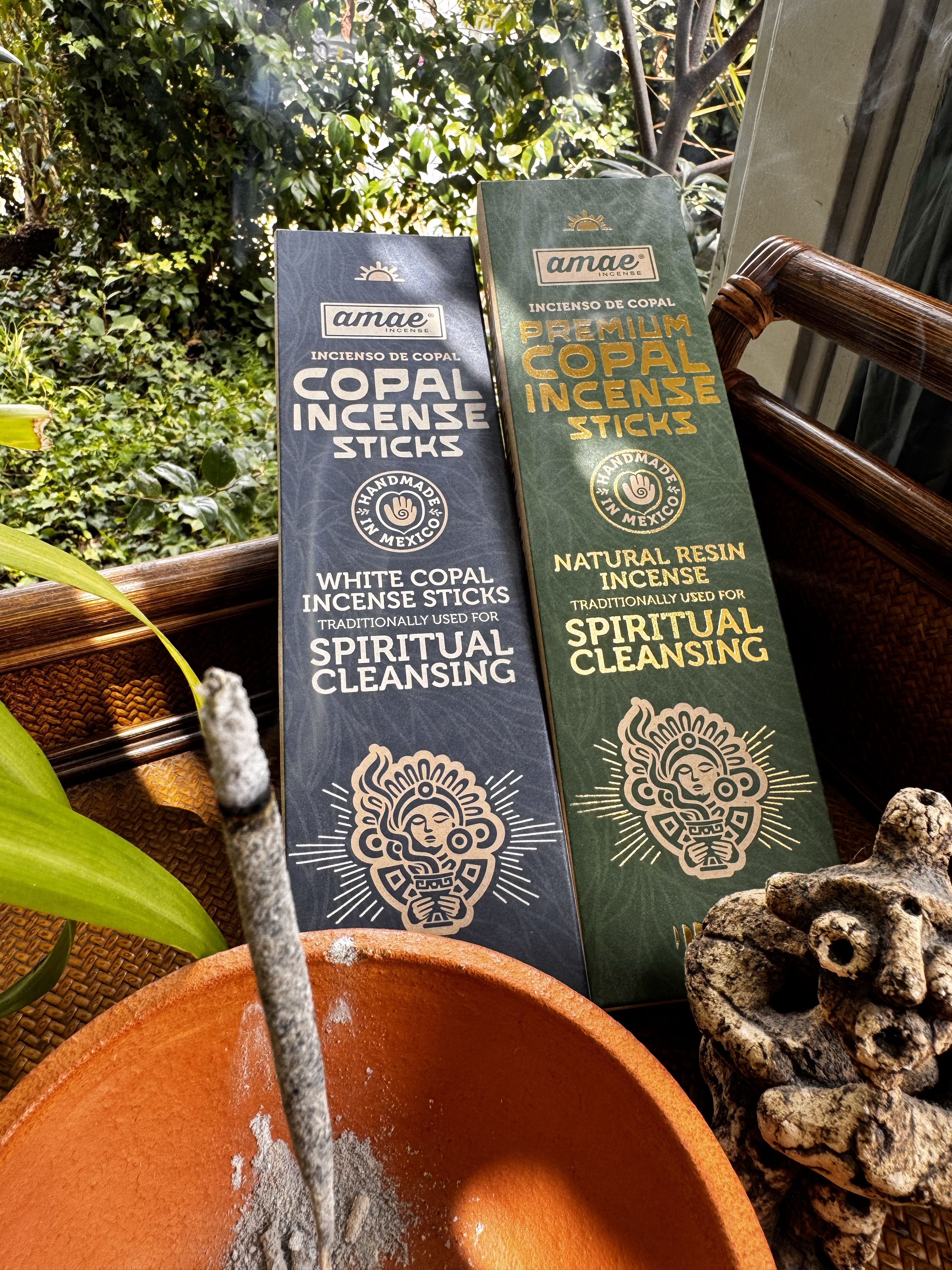FREE Terracotta Natural-Clay Incense Stick Holder & Premium Mayan Copal Incense - Kit Set