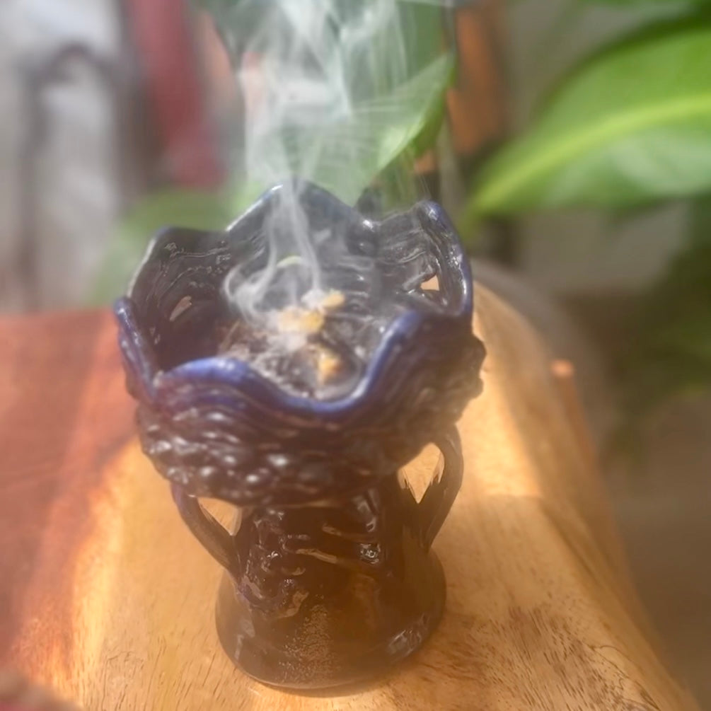 Amae Incense Original Herbs Resin & Essences Mix - Premium Frankincense Resin, Pure Sandalwood Essence, & Kosher Herbs - Manifest Abundance