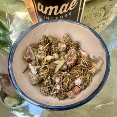 Amae Incense Original Resin, Essences & Herbal Mix "Purify Your Space" Blend, Forest fresh scent with Menthol cristals, Copal, Lemongrass & More.