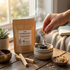 Pure Copal Resin & Palo Santo chips Combo Mix. Amae Incense's Original.